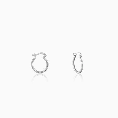 Silver Pot Hoop Earrings