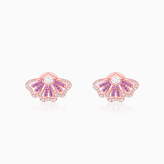 Rose Gold Crowning Eyebright Earrings