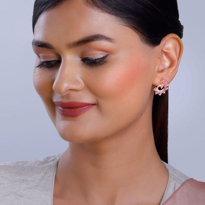 Rose Gold Morni Earrings