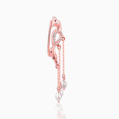 Rose Gold Beautiful Mor Climber Earrings