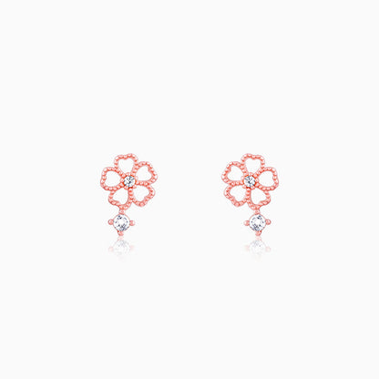 Rose Gold Floral Desire Earrings