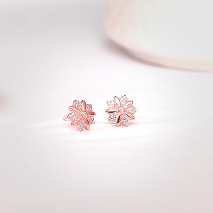 Rose Gold Cutest Flower Earrings