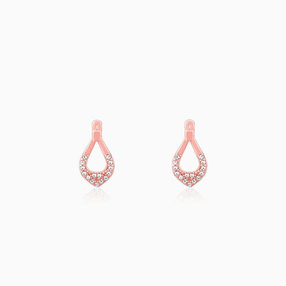 Rose Gold Stylish Drop Earrings