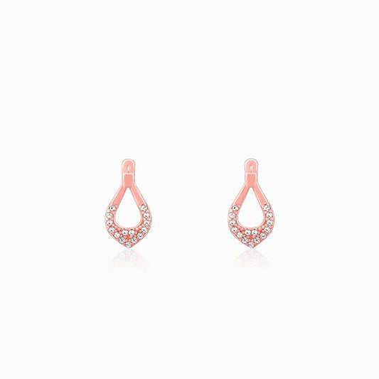 Rose Gold Stylish Drop Earrings