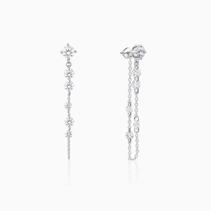 Silver Luminous Links Earrings