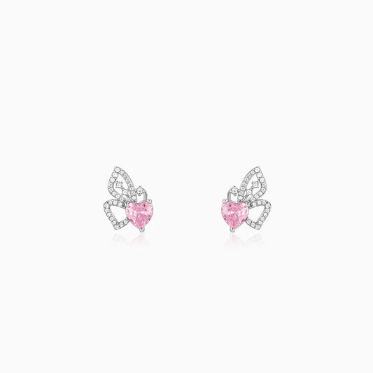 Silver Butterflies Desire Stud Earrings