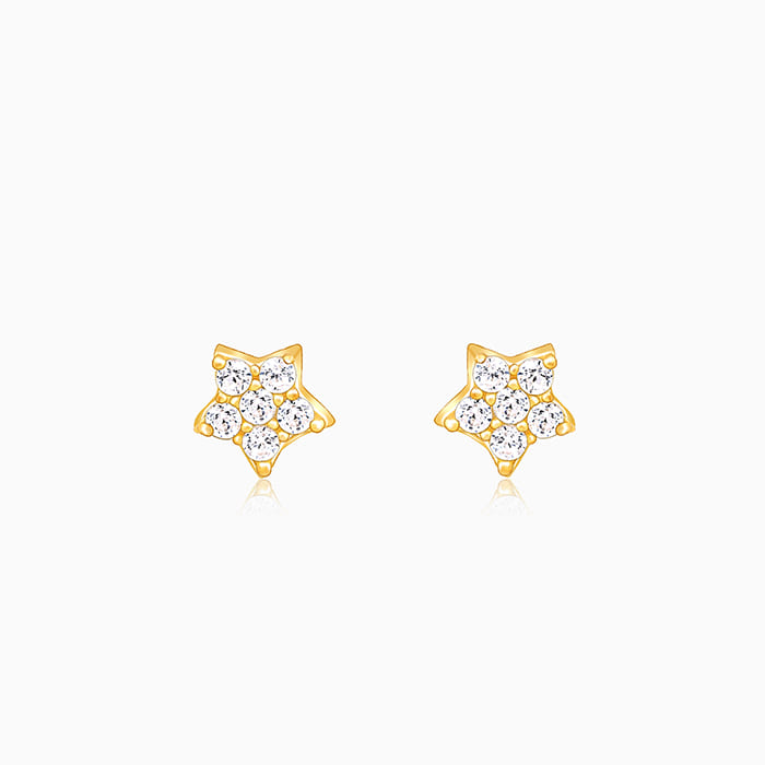 Anushka Sharma Golden Star Constellation Tiny Studs