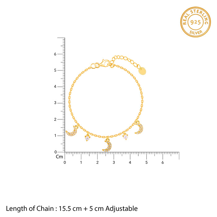 Golden Crescent Zircon Set Of Four