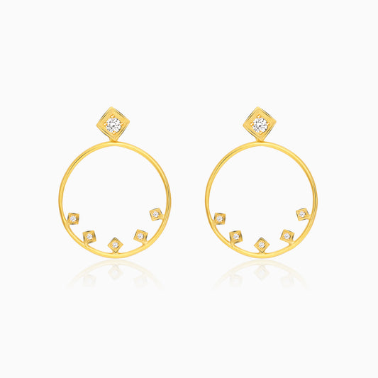 Golden Glam Hoop Earrings