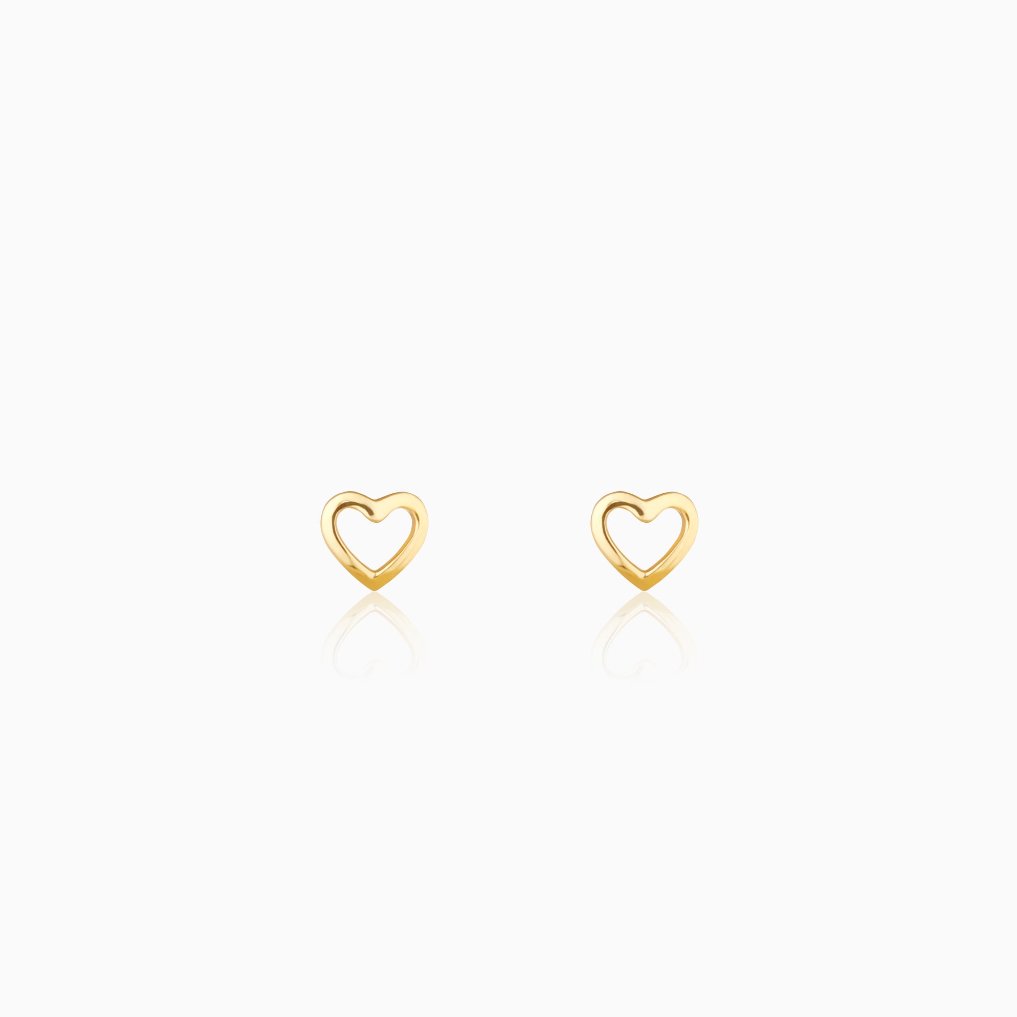 Buy Golden Charming Love Studs at Best Price – GIVA Jewellery