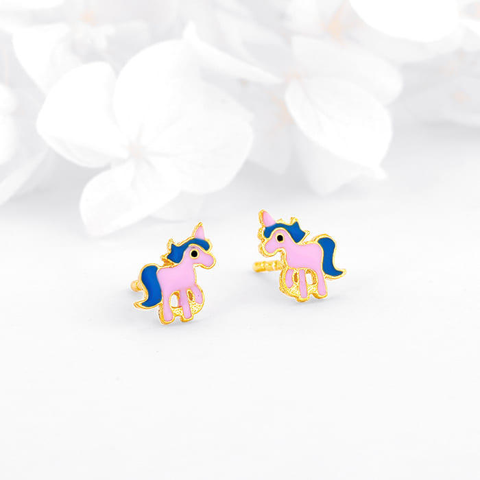 Buy Silver Unicorn Earrings for Baby Girls at Best Price GIVA Jewellery