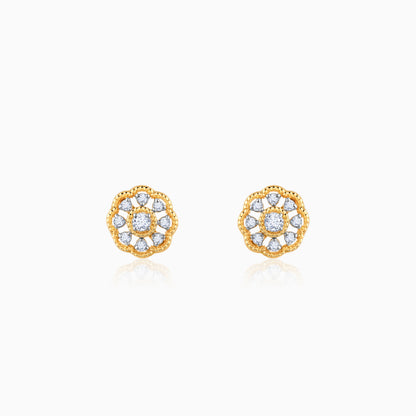 Gold Bloom Buddies Diamond Earrings