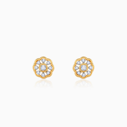 Gold Bloom Buddies Diamond Earrings