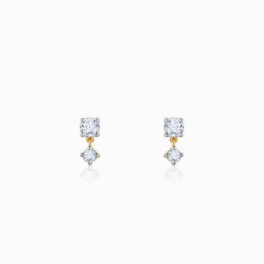 Gold Paseo Diamond Studs