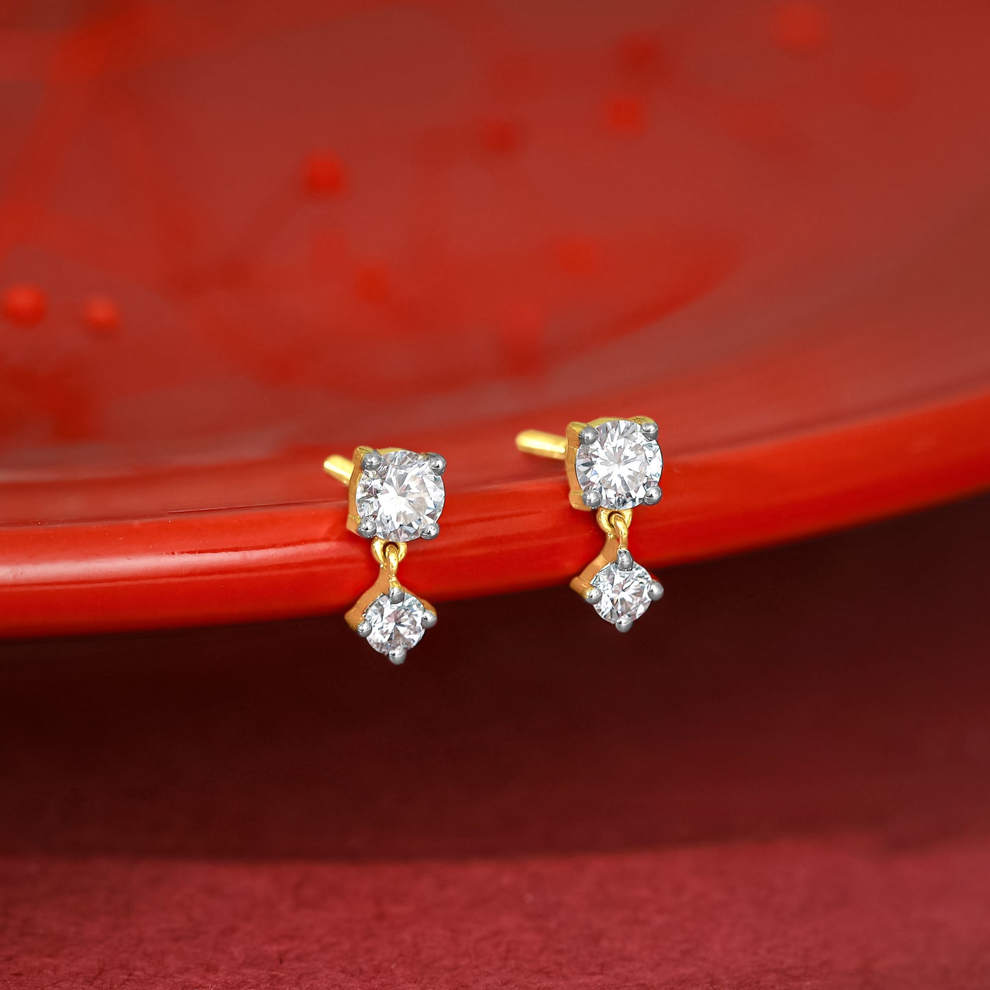 Gold Paseo Diamond Studs