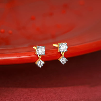 Gold Paseo Diamond Studs