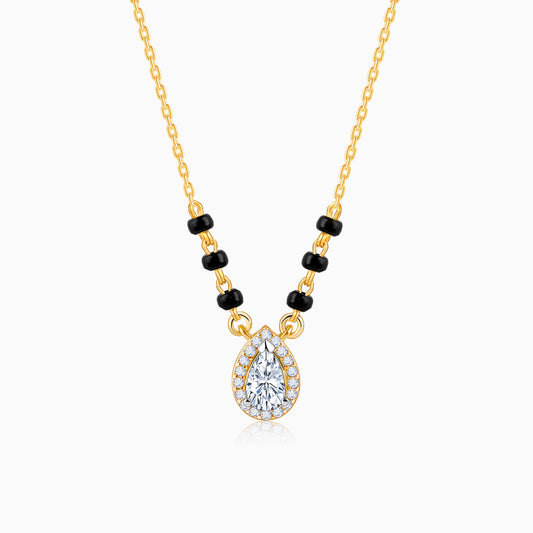 Gold Elegant Drop Diamond Mangalsutra