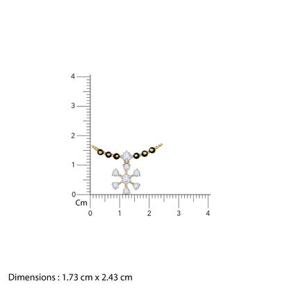 Gold Vasundhara Diamond Mangalsutra