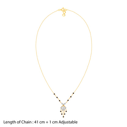 Gold Komal Diamond Mangalsutra