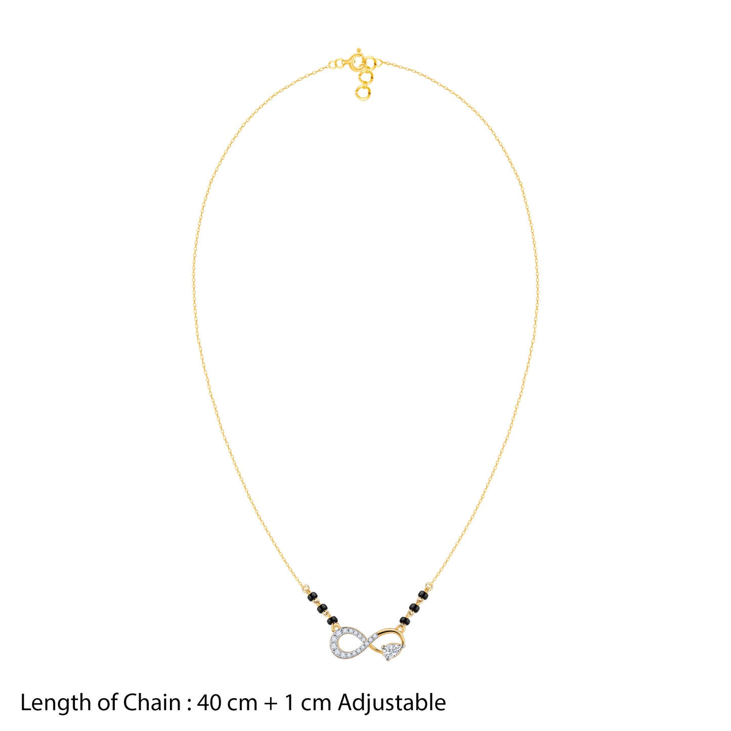 Gold Infinite Affection Diamond Mangalsutra