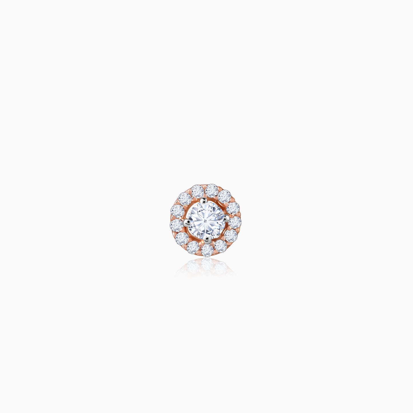 Rose Gold Classy Diamond Nose Pin