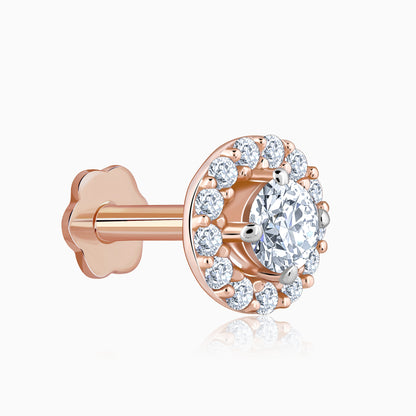 Rose Gold Classy Diamond Nose Pin