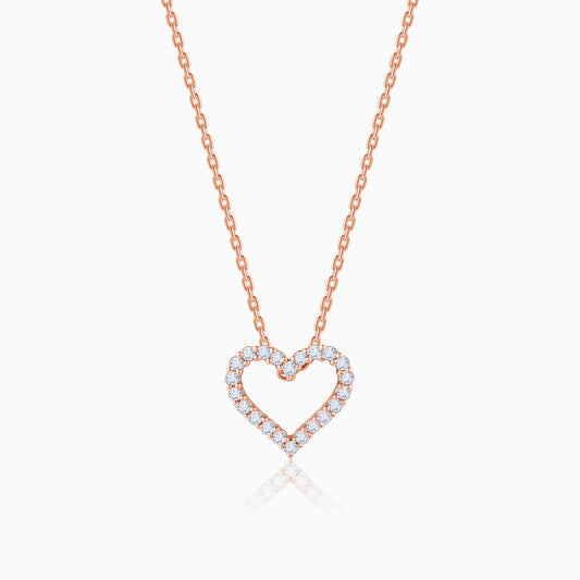 Rose Gold Heartful Diamond Pendant