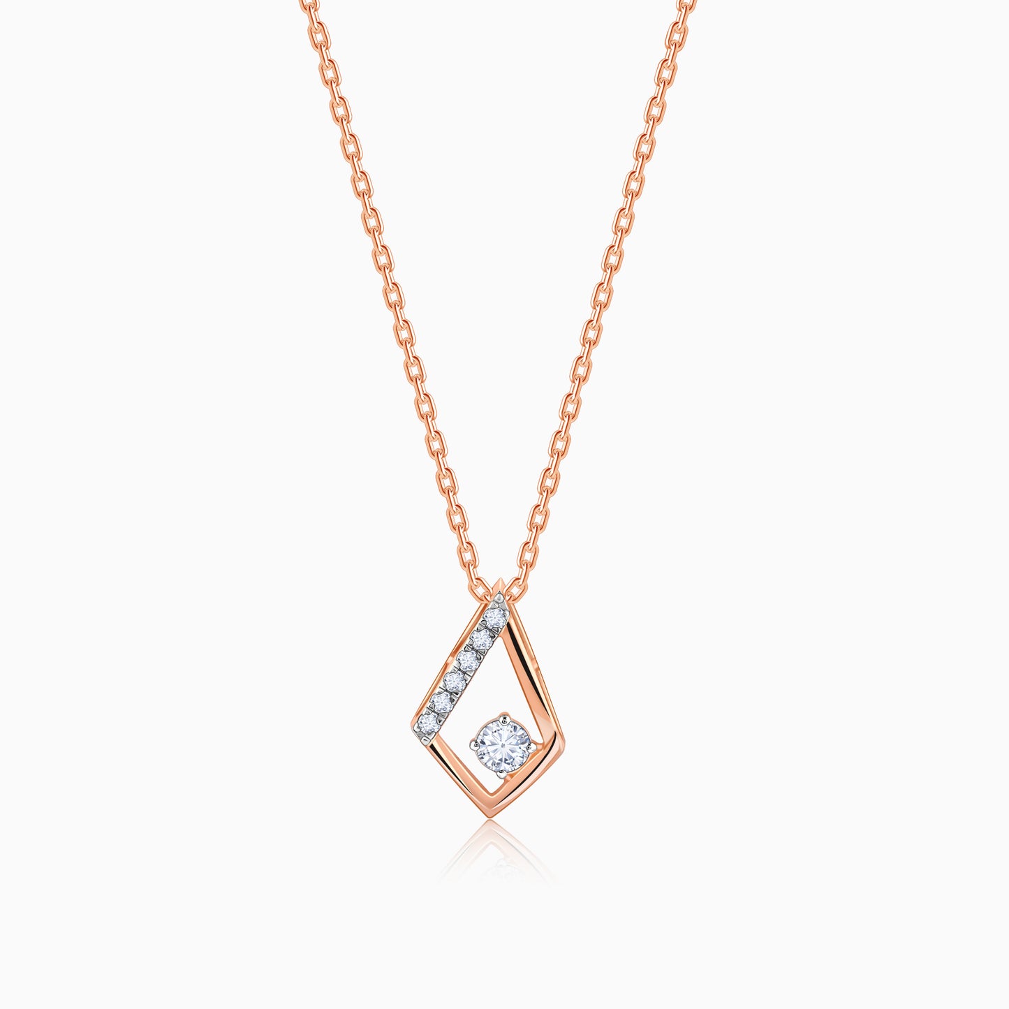 Rose Gold Dawn Diamond Pendant