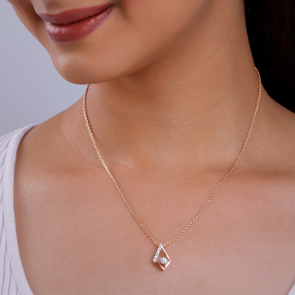 Rose Gold Dawn Diamond Pendant