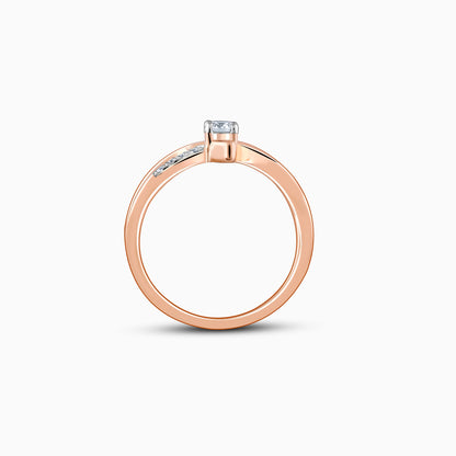 Rose Gold Skathi Solitaire Diamond Ring