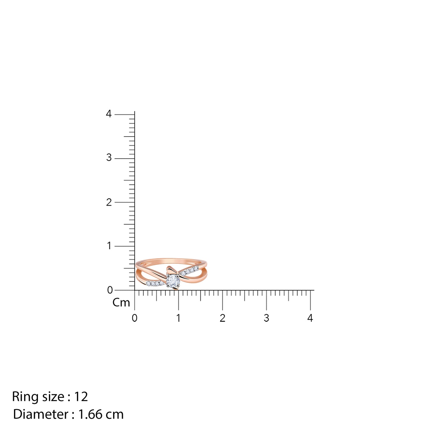 Rose Gold Skathi Solitaire Diamond Ring