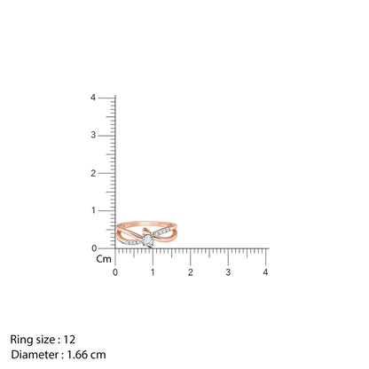 Rose Gold Skathi Solitaire Diamond Ring