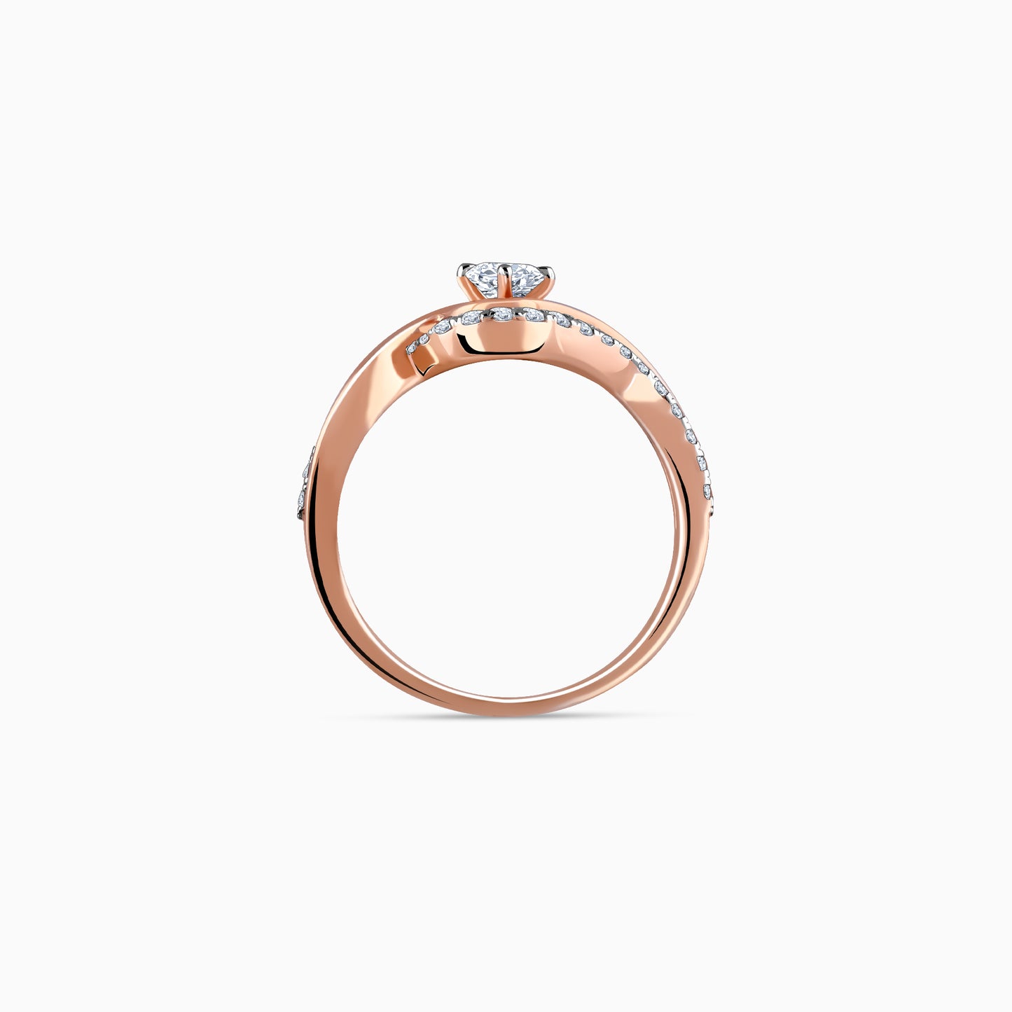 Rose Gold Rhea Solitaire Diamond Ring