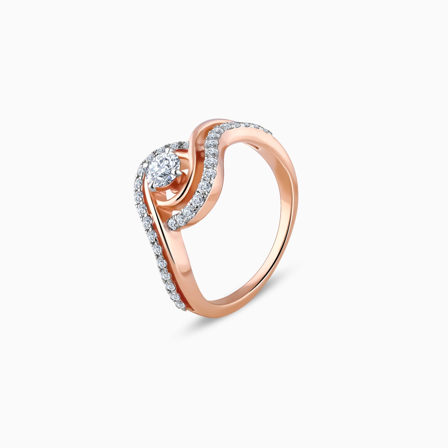 Rose Gold Rhea Solitaire Diamond Ring