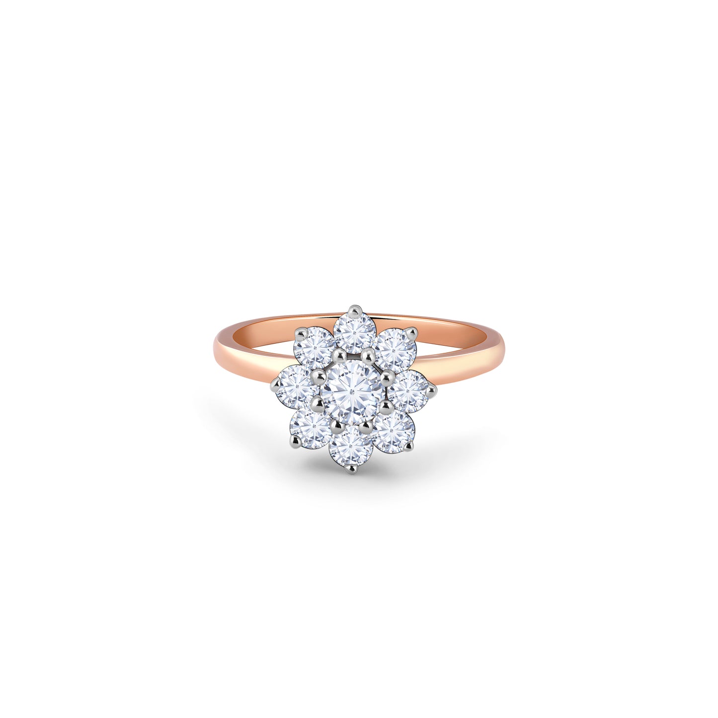 Rose Gold Hera Solitaire Diamond Ring