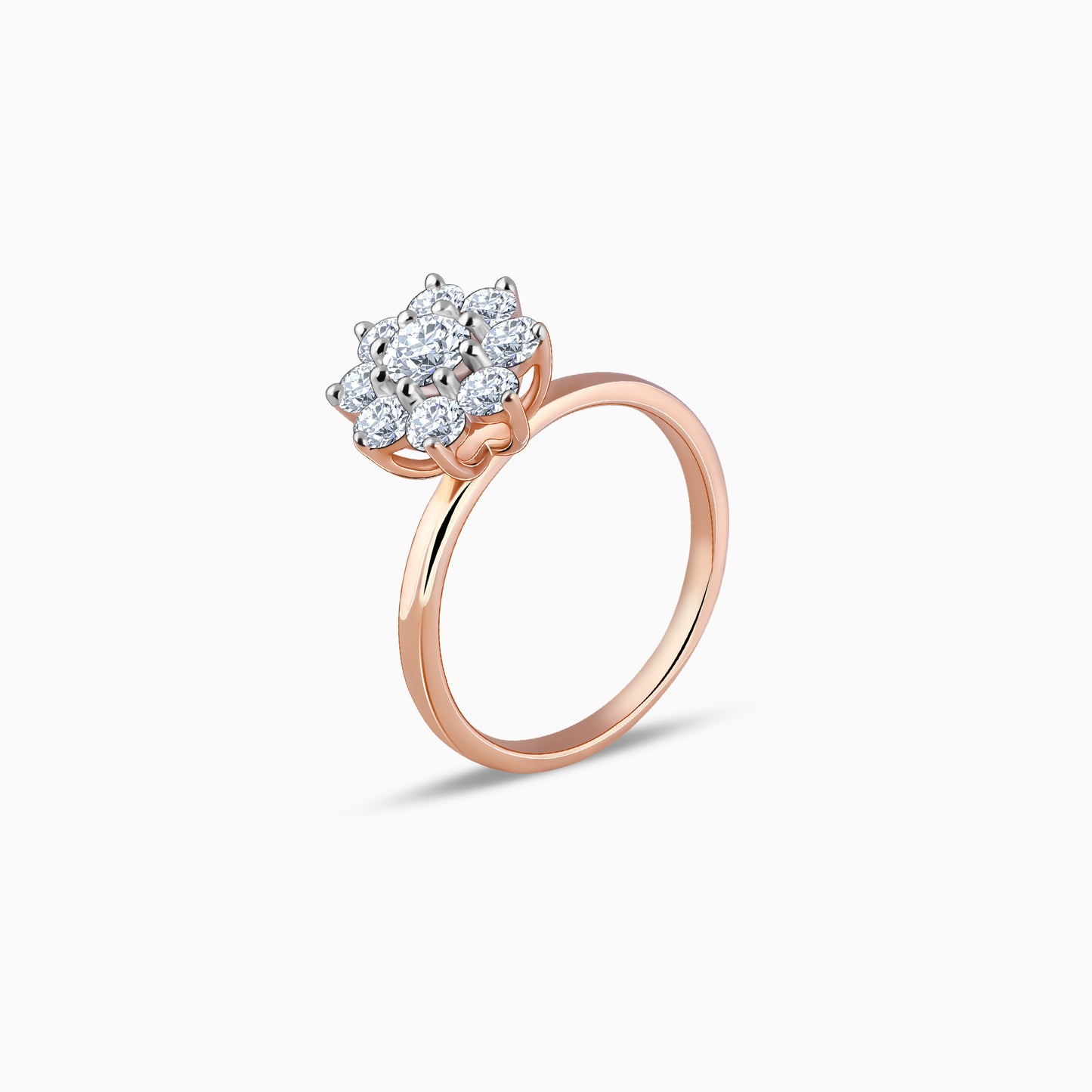 Rose Gold Hera Solitaire Diamond Ring