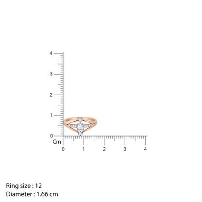 Rose Gold Ariel Solitaire Diamond Ring