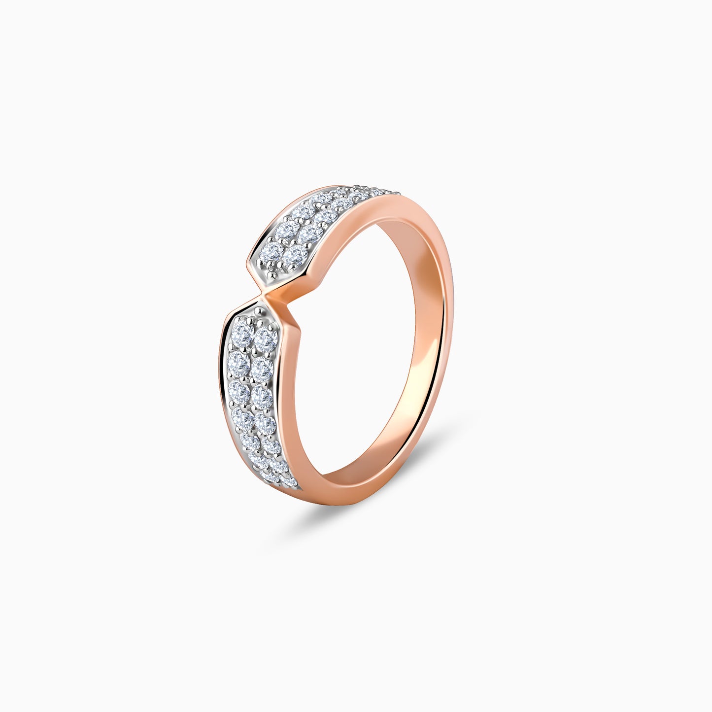 Rose Gold Amalthea Diamond Ring