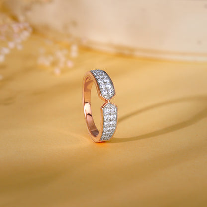 Rose Gold Amalthea Diamond Ring