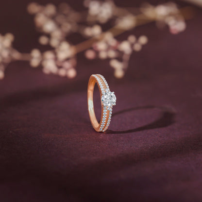 Rose Gold Prima Donna Diamond Ring