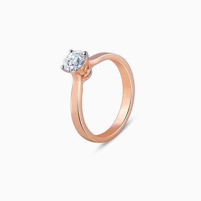 Rose Gold Solitaire Joy Diamond Ring