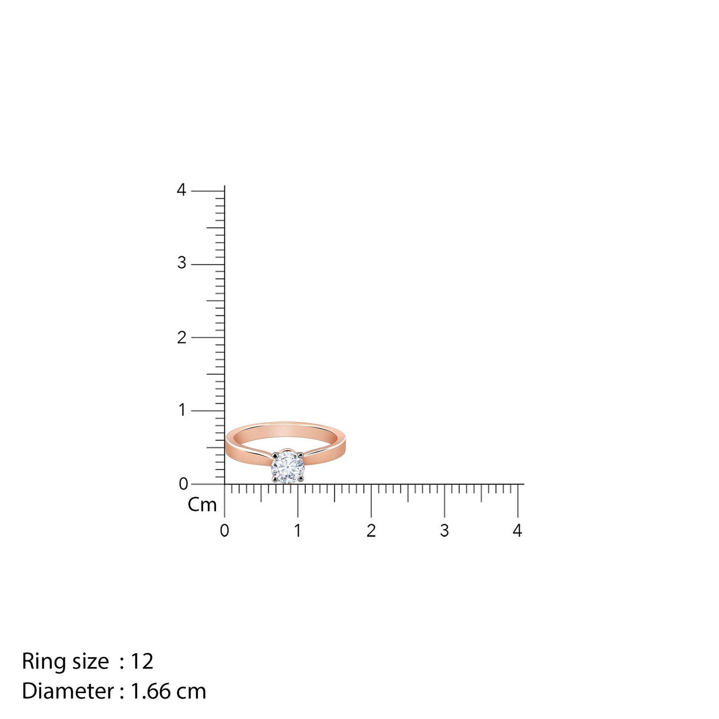 Rose Gold Solitaire Joy Diamond Ring