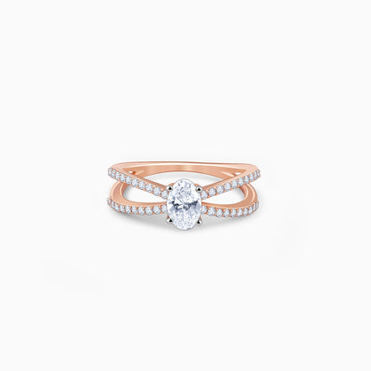 Rose Gold Dreamboat Diamond Ring