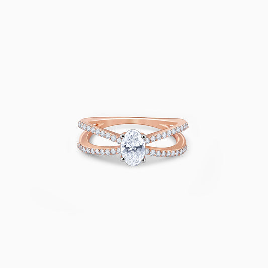 Rose Gold Dreamboat Diamond Ring