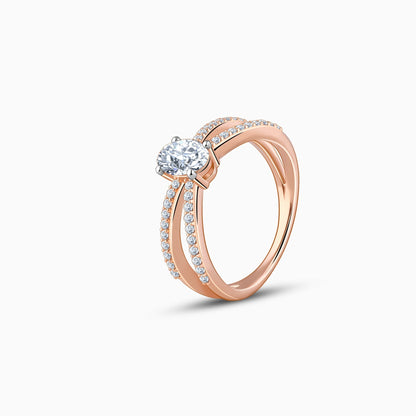 Rose Gold Dreamboat Diamond Ring