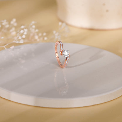 Rose Gold Stunners Diamond Ring