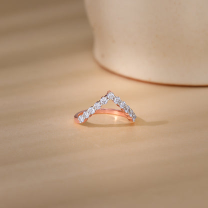 Rose Gold Vanki Diamond Ring