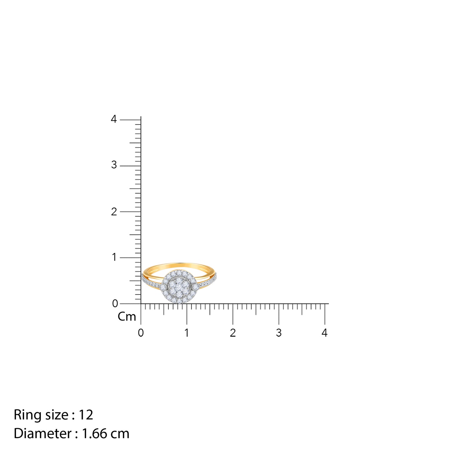 Gold Epireal Diamond Ring