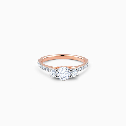 Rose Gold Miranda Solitaire Diamond Ring