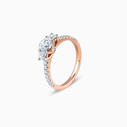 Rose Gold Miranda Solitaire Diamond Ring